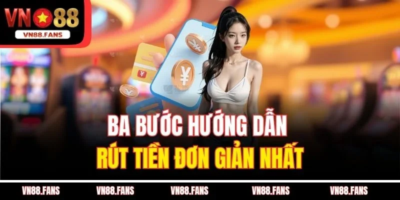 Ba bước hướng dẫn rút tiền đơn giản nhất